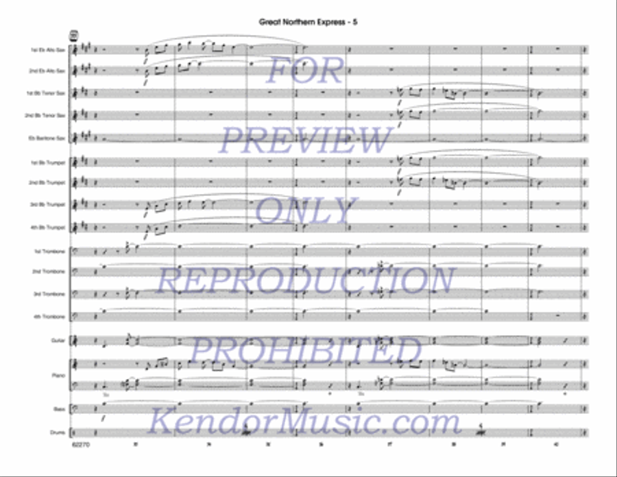 Great Northern Express Jazz Ensemble scores gallery preview page 6
