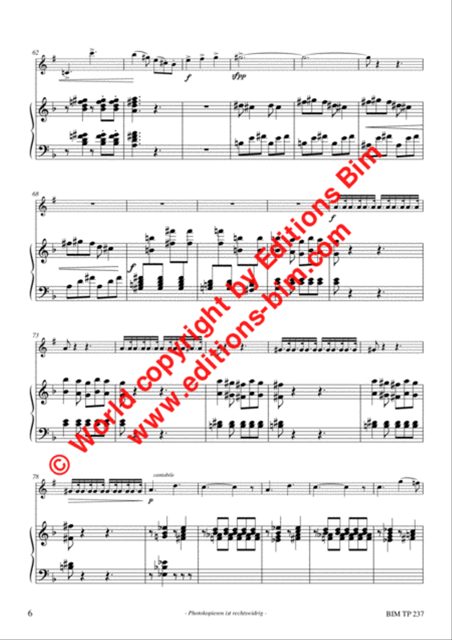 Sonatine in F Trumpet Solo scores gallery preview page 5