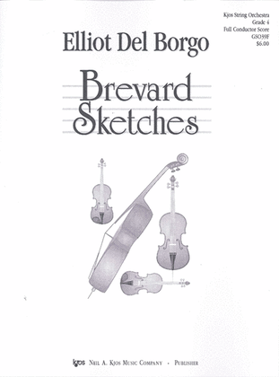 Book cover for Brevard Sketches - Score