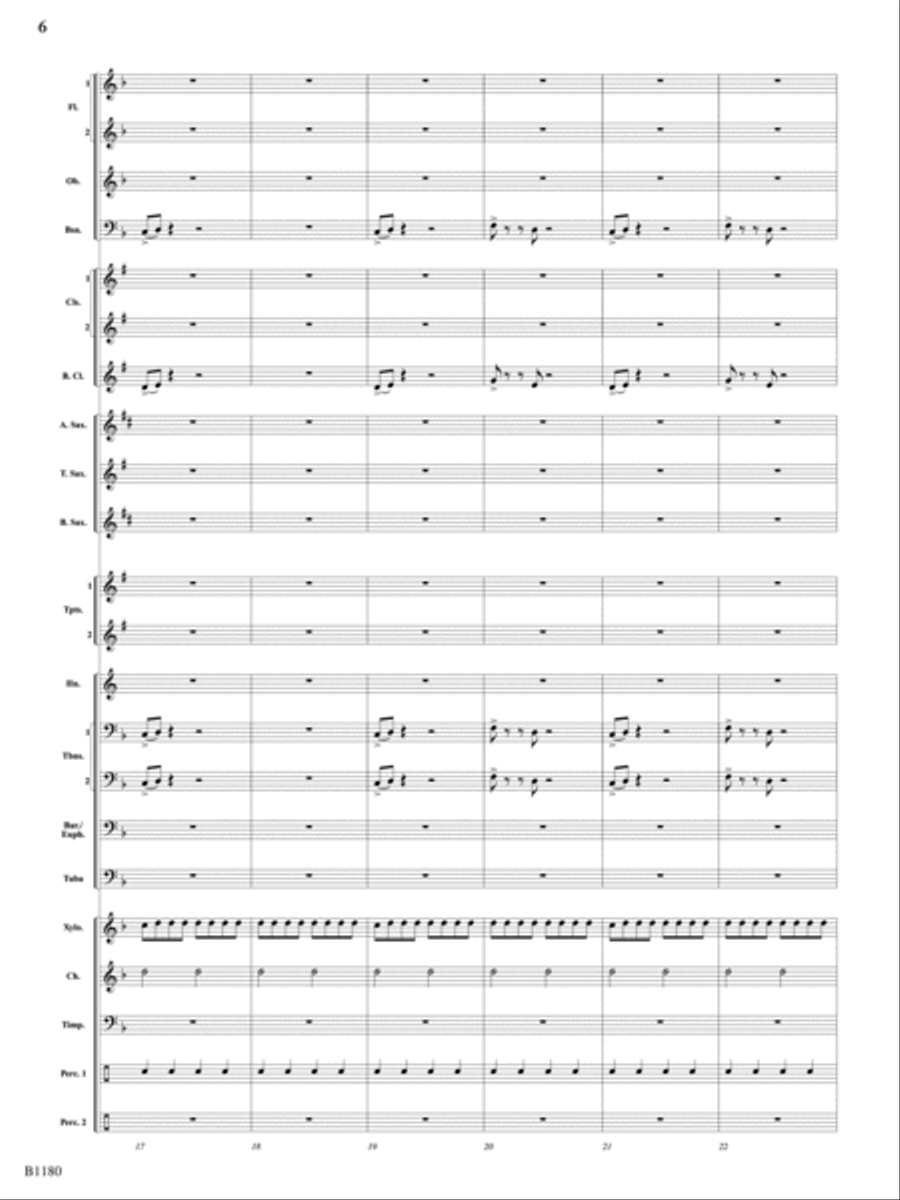 Ancient Visions: Score Concert Band scores gallery preview page 6