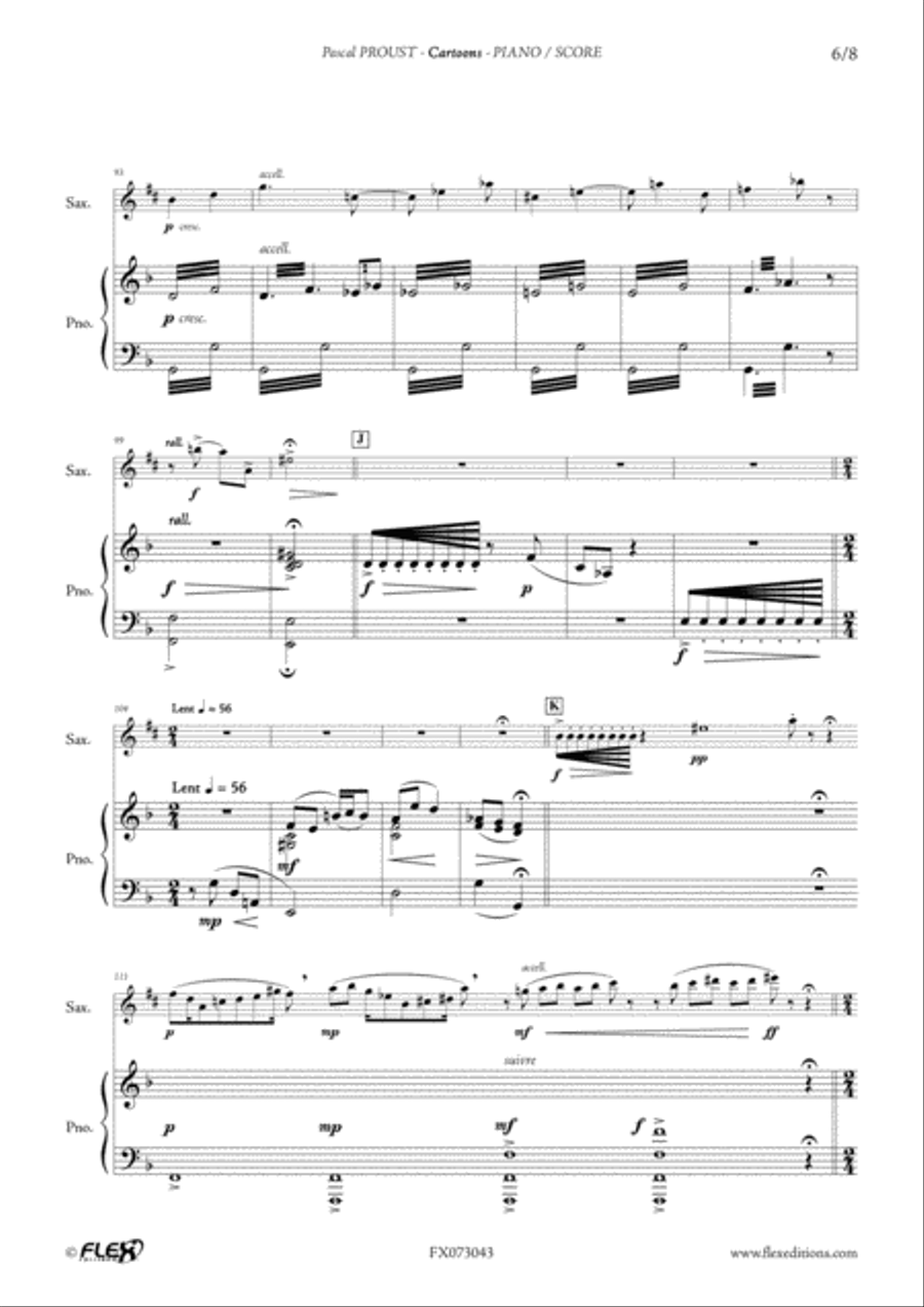 Cartoons Cartoons Alto Saxophone scores gallery preview page 6
