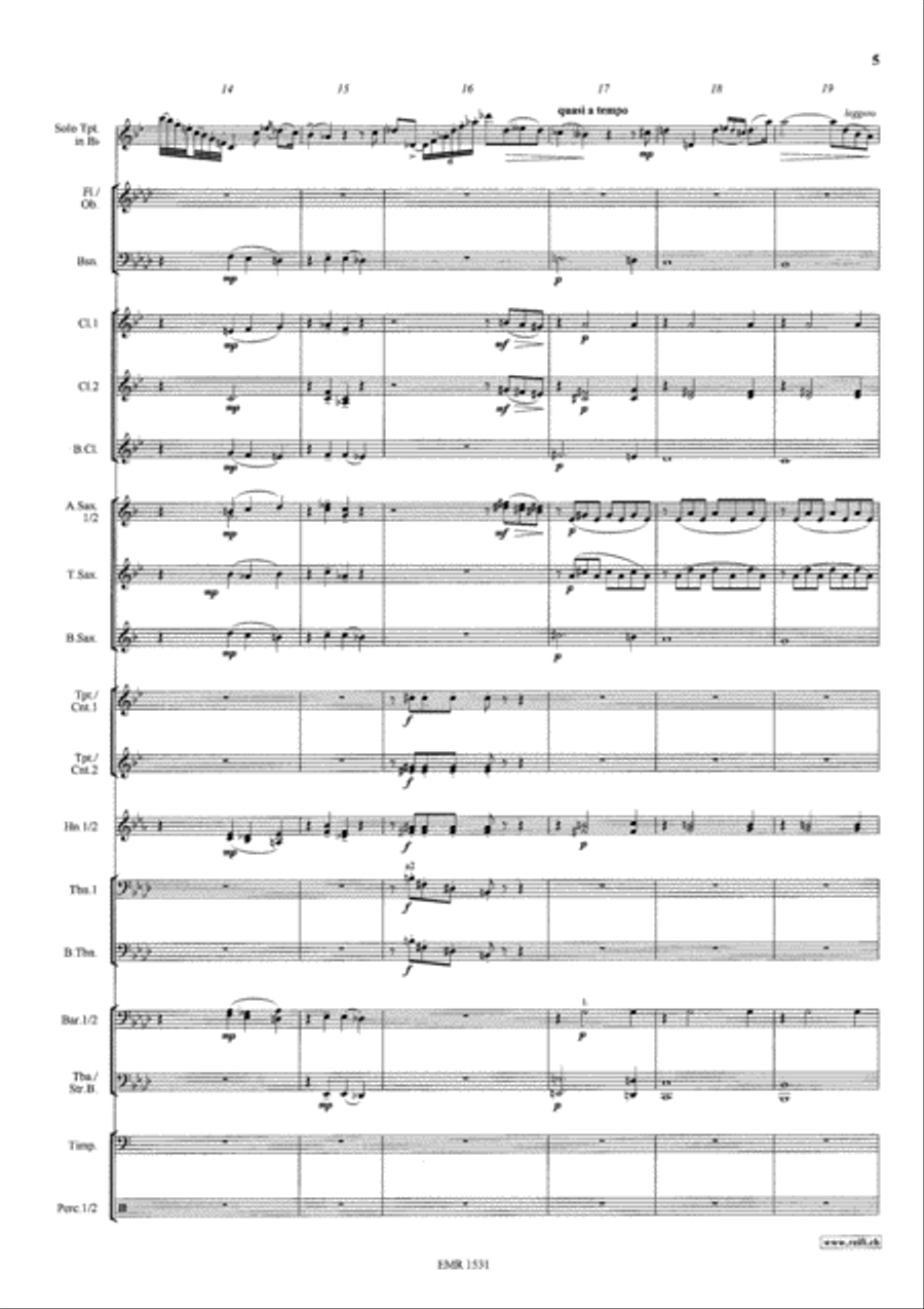 Konzertstuck No. 1 Concert Band scores gallery preview page 6