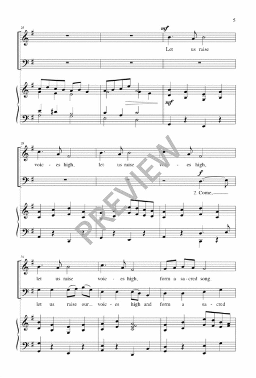 Awake, My Heart Awake, My Heart 2-Part scores gallery preview page 5