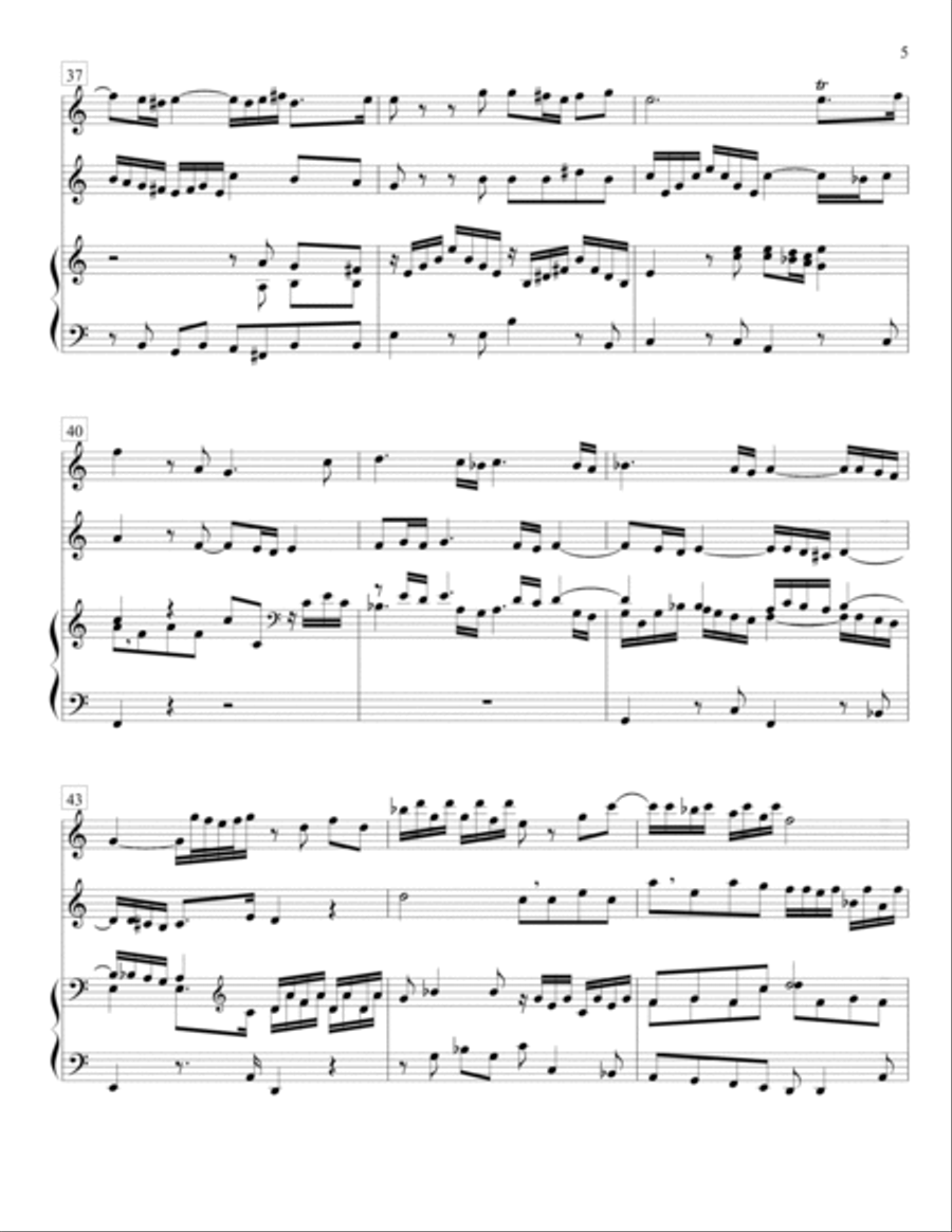 Fantasia (from a fragment by JS Bach) Small Ensemble scores gallery preview page 6