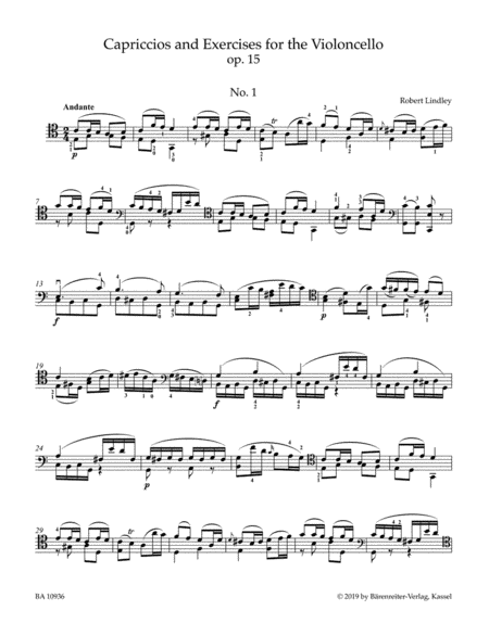 Capriccios and Exercises for the Violoncello, op. 15