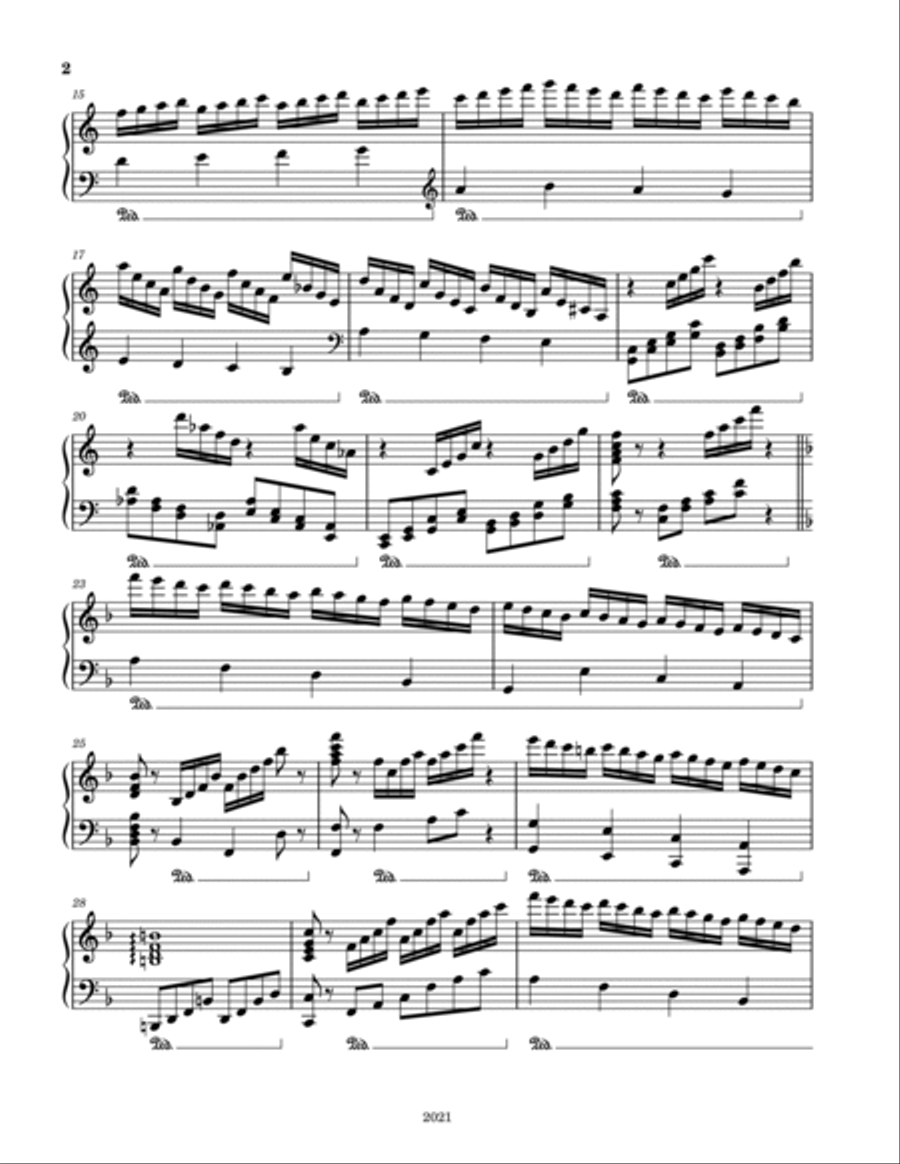 March Winds March Winds Piano Solo scores gallery preview page 2