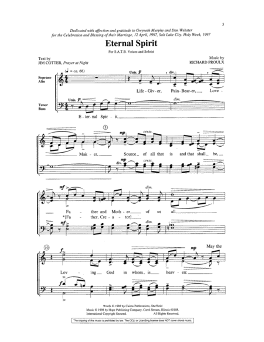 Eternal Spirit Choir scores gallery preview page 3