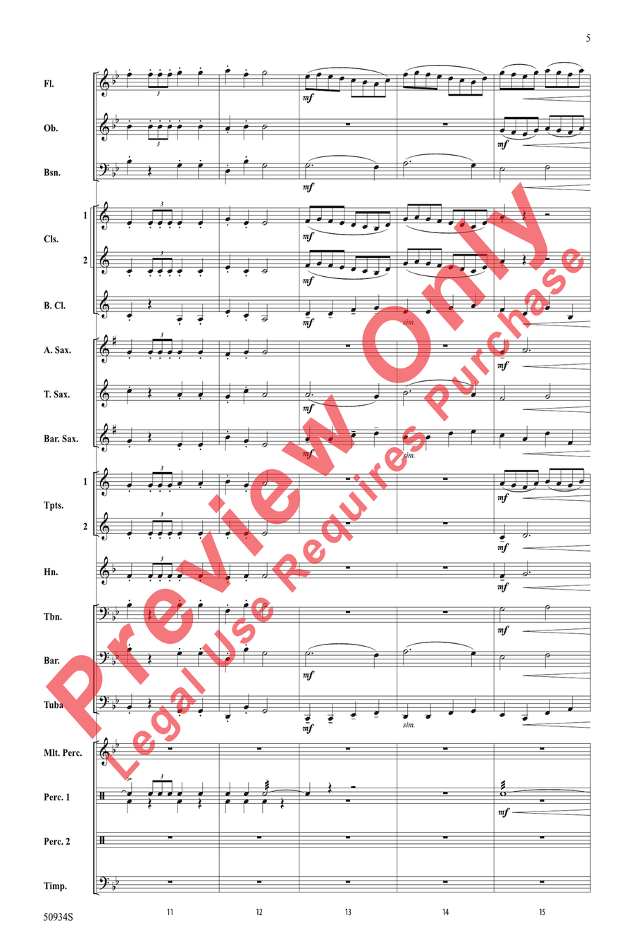 A Nutcracker Assortment Concert Band scores gallery preview page 5
