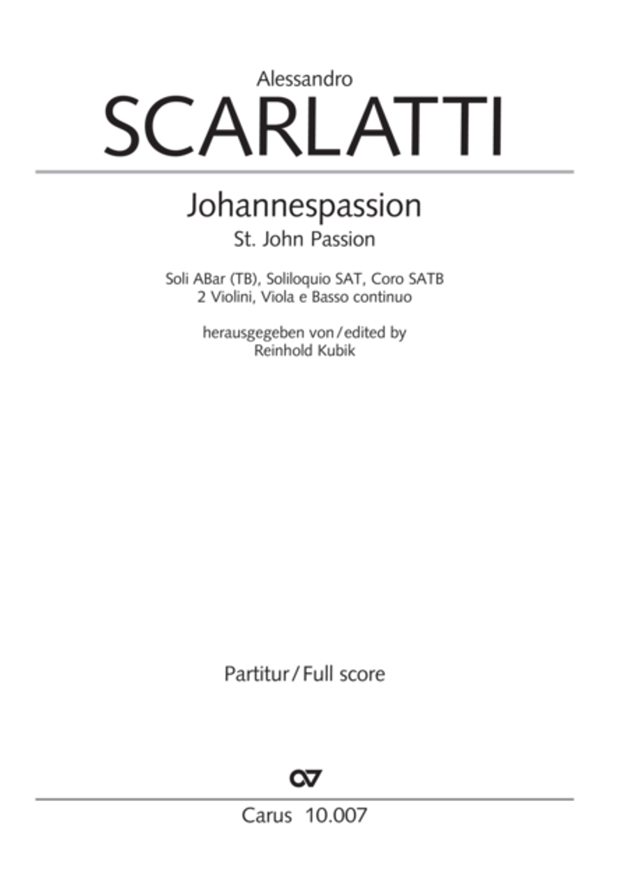 St. John Passion (Johannes-Passion) TB scores gallery preview page 2