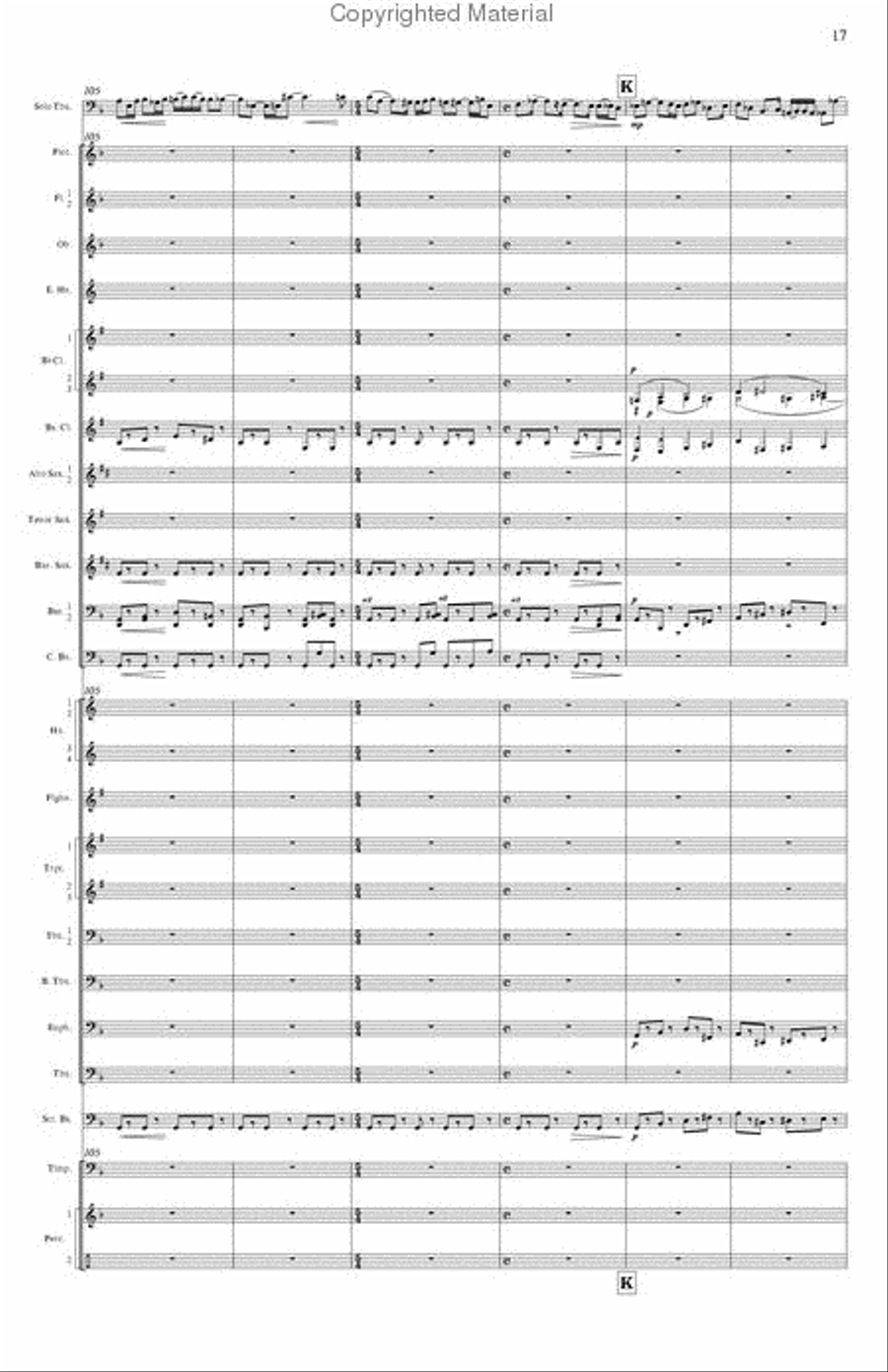 Concerto for Tuba and Wind Band Concert Band scores gallery preview page 5