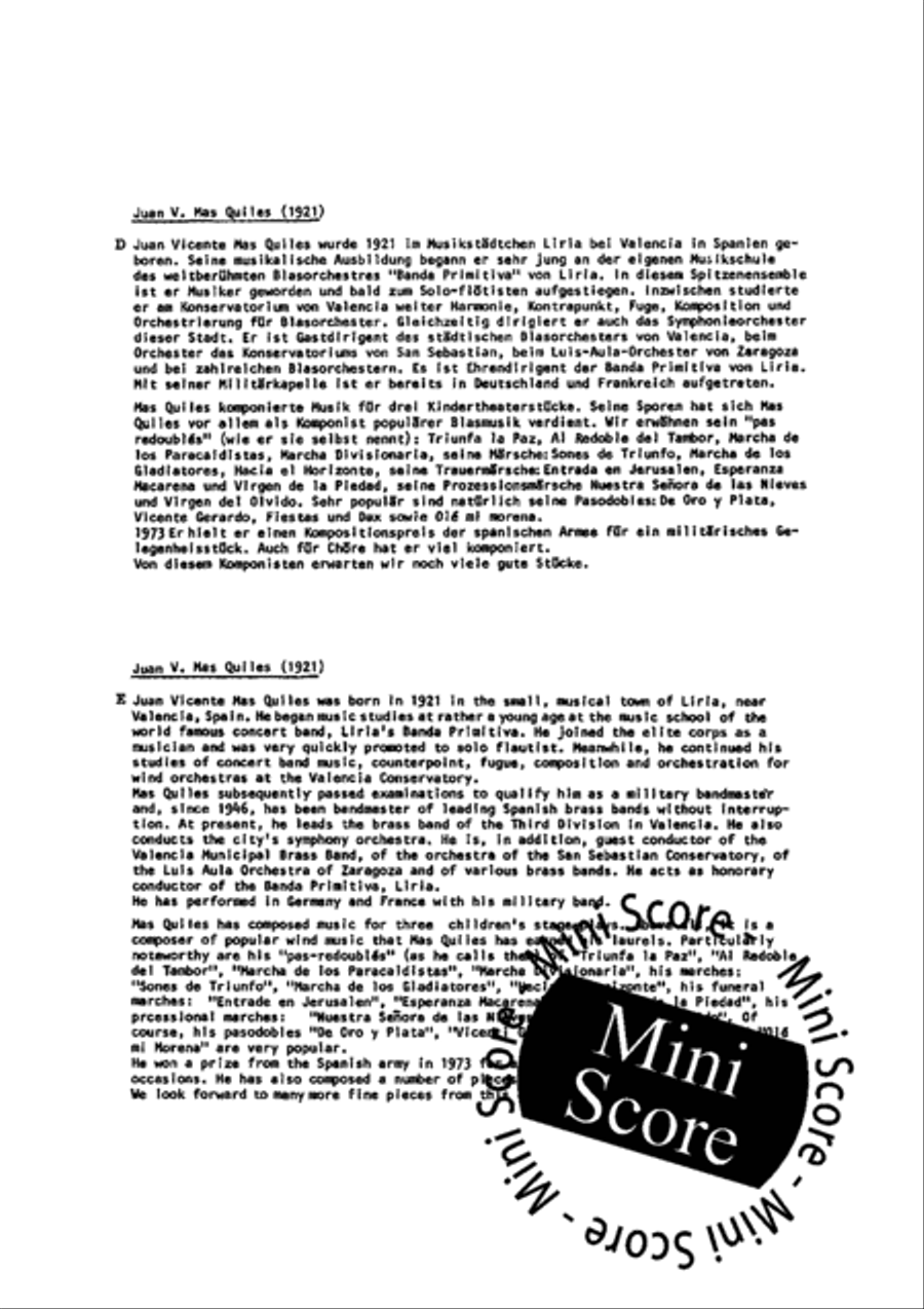 Laurona Marcha Fanfare Band scores gallery preview page 5