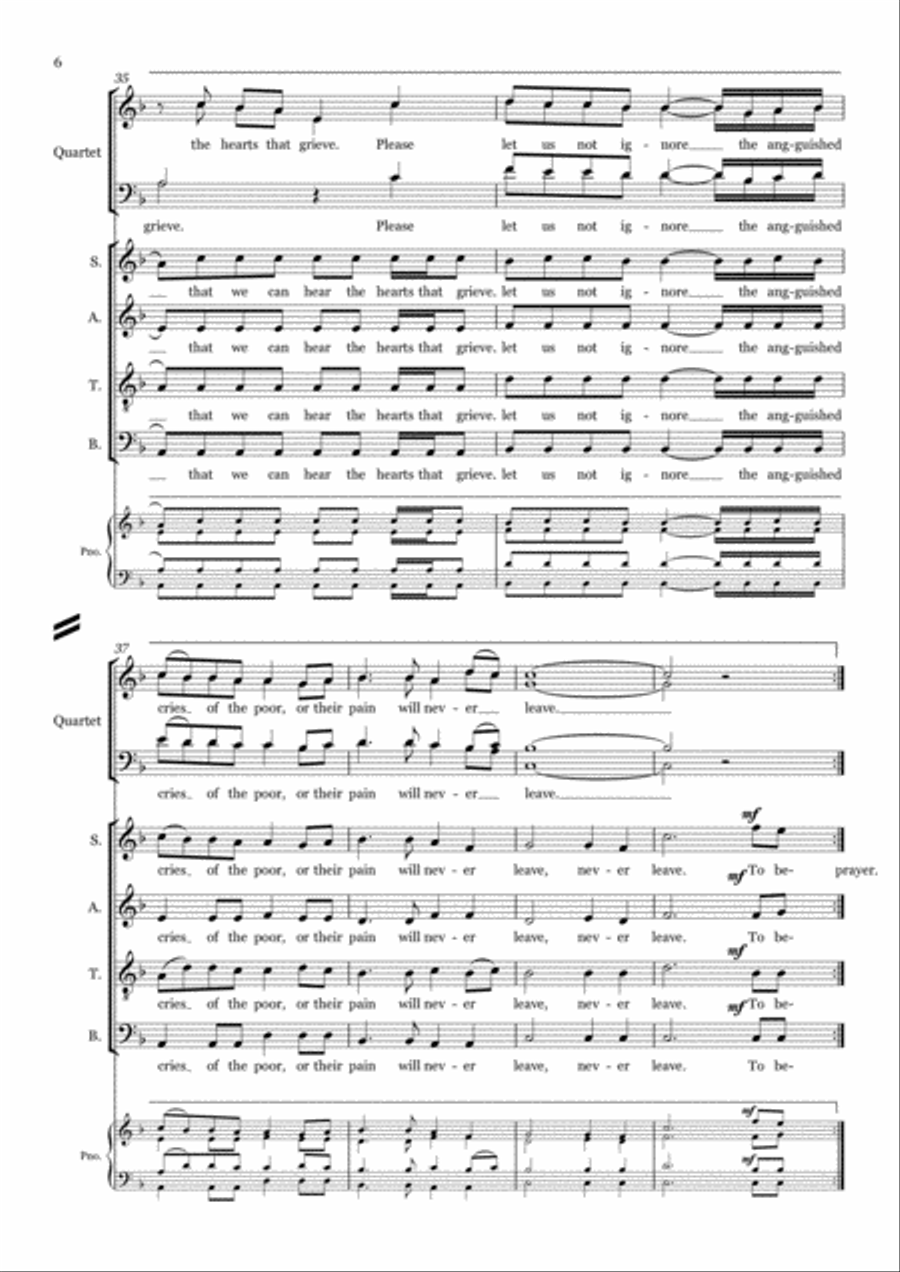 To Believe To Believe 4-Part scores gallery preview page 6