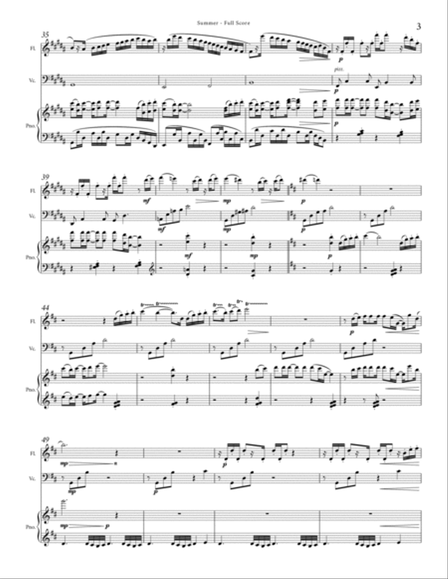 Summer Flute scores gallery preview page 3