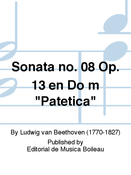 Sonata no. 08 Op. 13 en Do m  Patetica 