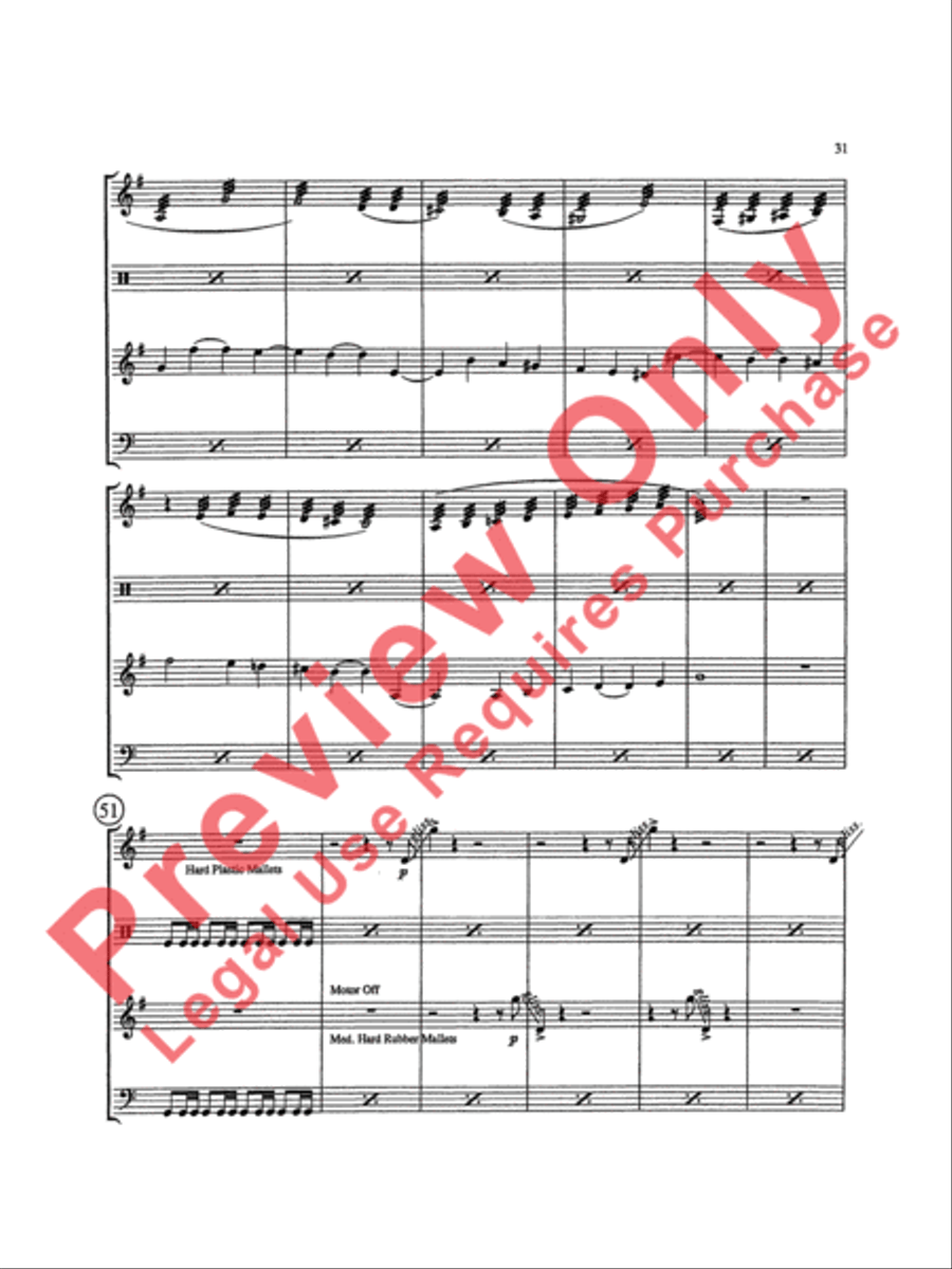 Triptych Percussion Ensemble scores gallery preview page 34