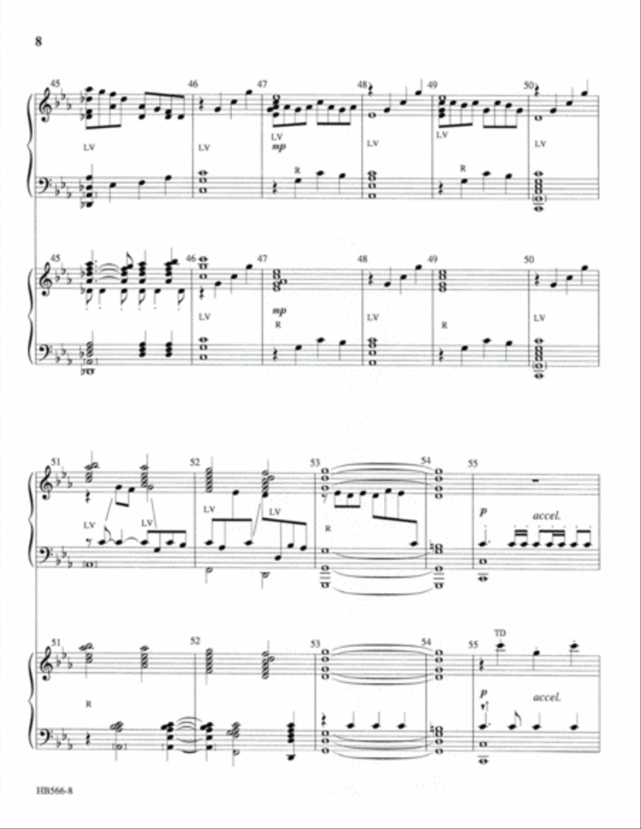 United - full score Handbell Choir scores gallery preview page 9