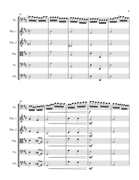 Scherzo for Cello and String Orchestra in D Major (score and parts) image number null
