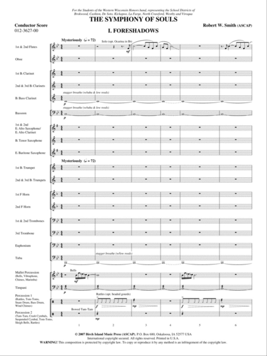 The Symphony of Souls Concert Band scores gallery preview page 2