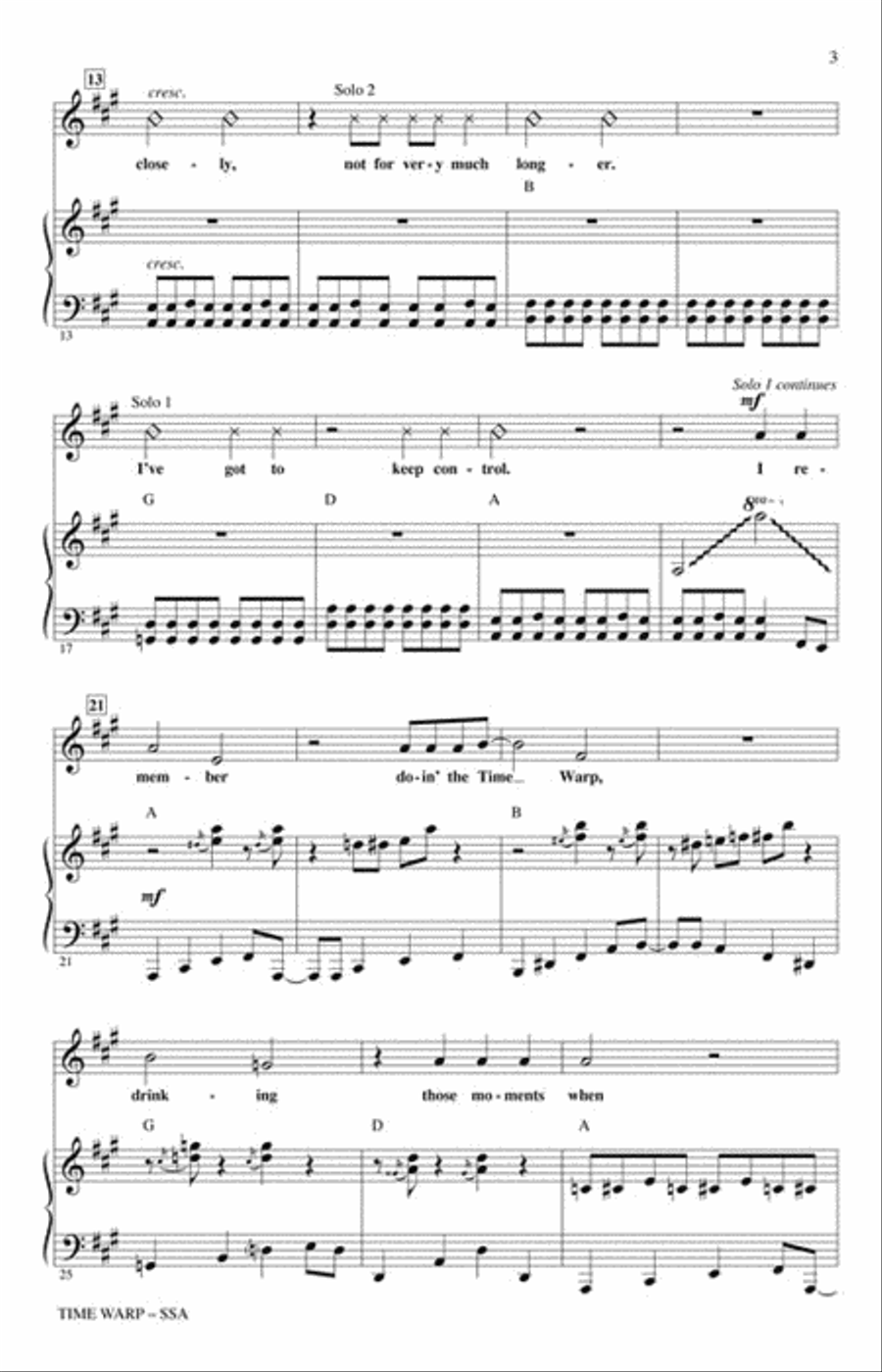 Time Warp Time Warp SSA scores gallery preview page 3