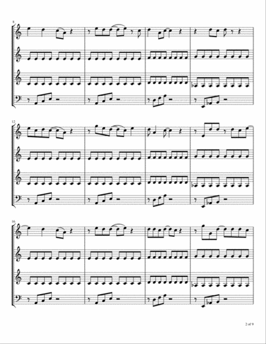 Abracadabra Abracadabra Woodwind Quartet scores gallery preview page 3