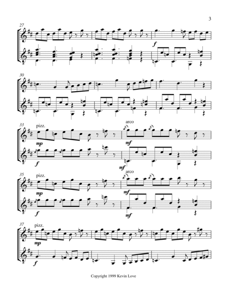 Three Entertainments for Violin and Guitar - Fiesta - Score and Parts image number null