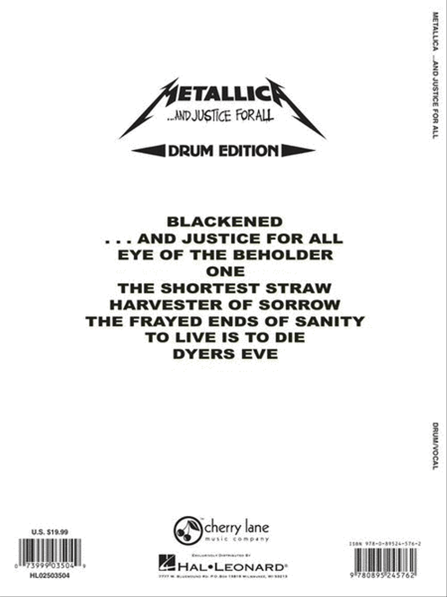 And Justice For All - Drums Drums scores gallery preview page 8