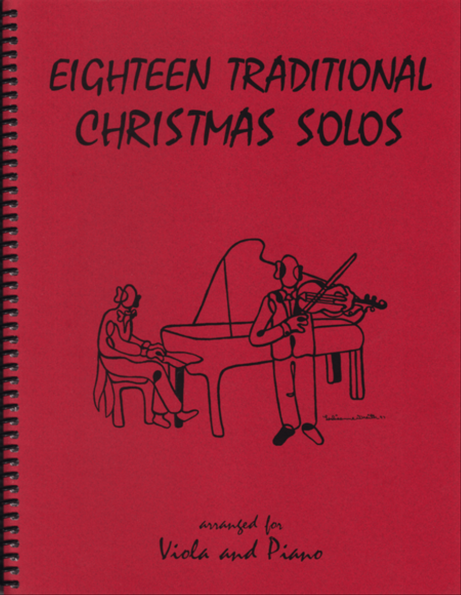18 Traditional Christmas Solos for Viola and Piano Piano Accompaniment scores gallery preview page 1