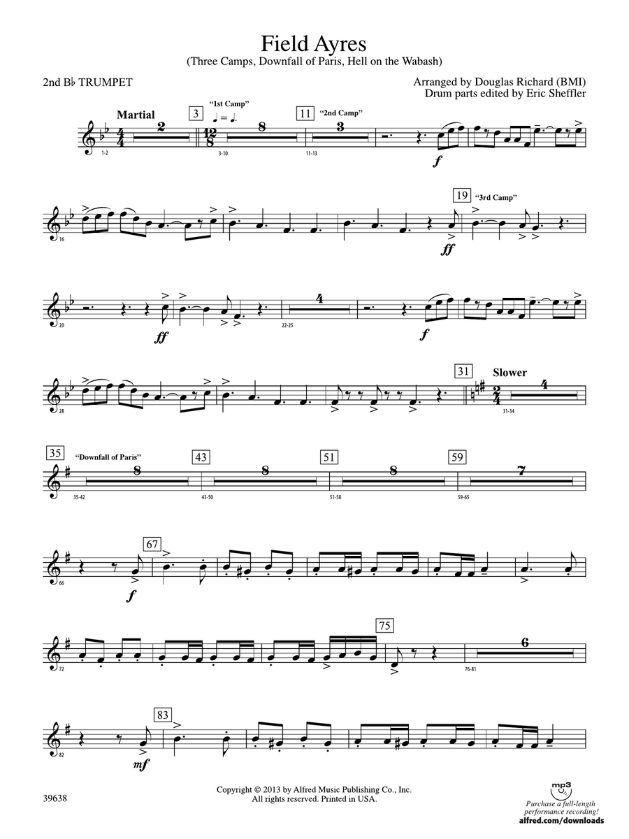 Field Ayres: 2nd B-flat Trumpet