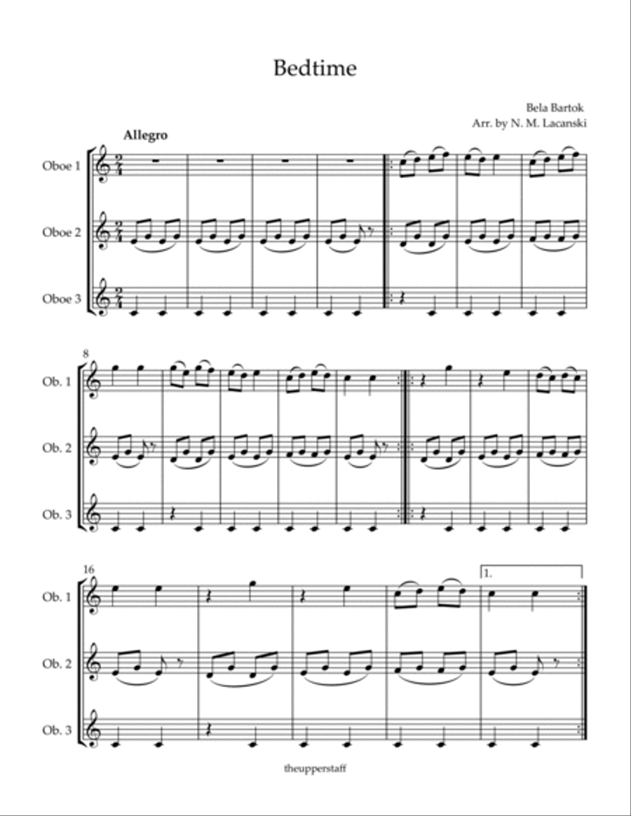 Bedtime Woodwind Trio scores gallery preview page 2