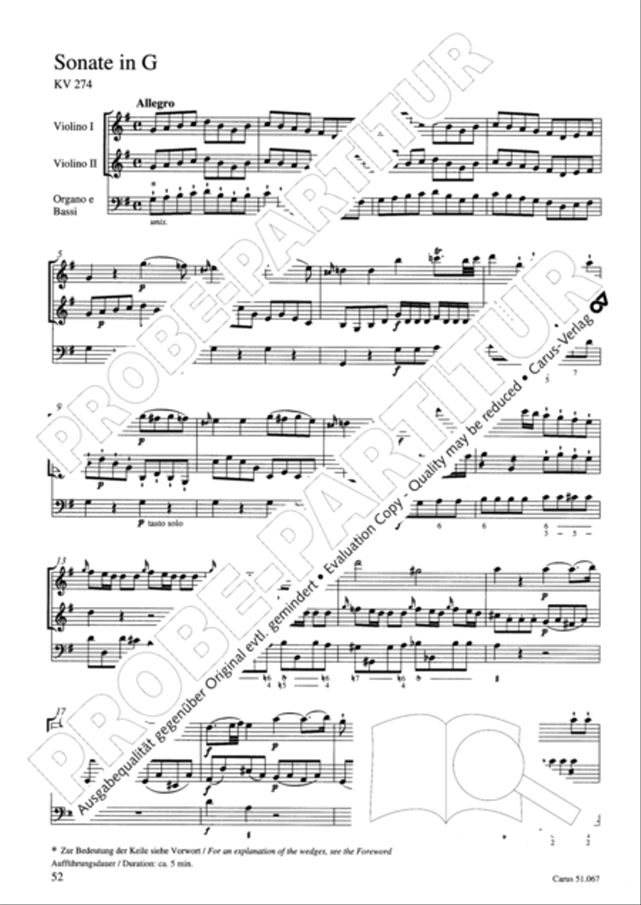 Church Sonatas Collection / Songbook scores gallery preview page 53