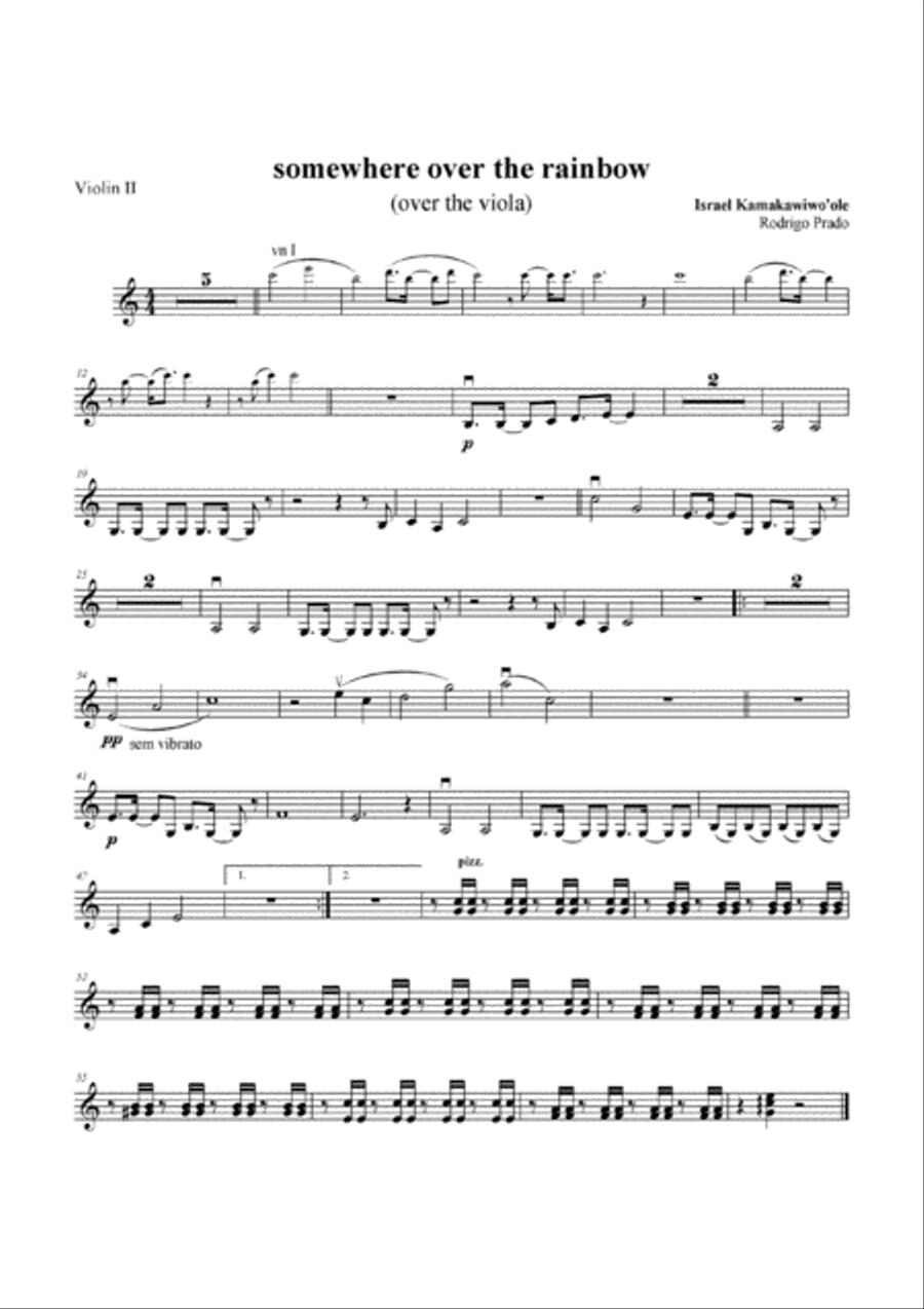 Over The Rainbow Over The Rainbow String Quartet scores gallery preview page 2