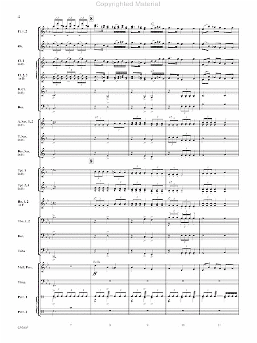 Fantasy on Early American Tunes Fantasy on Early American Tunes Concert Band scores gallery preview page 5