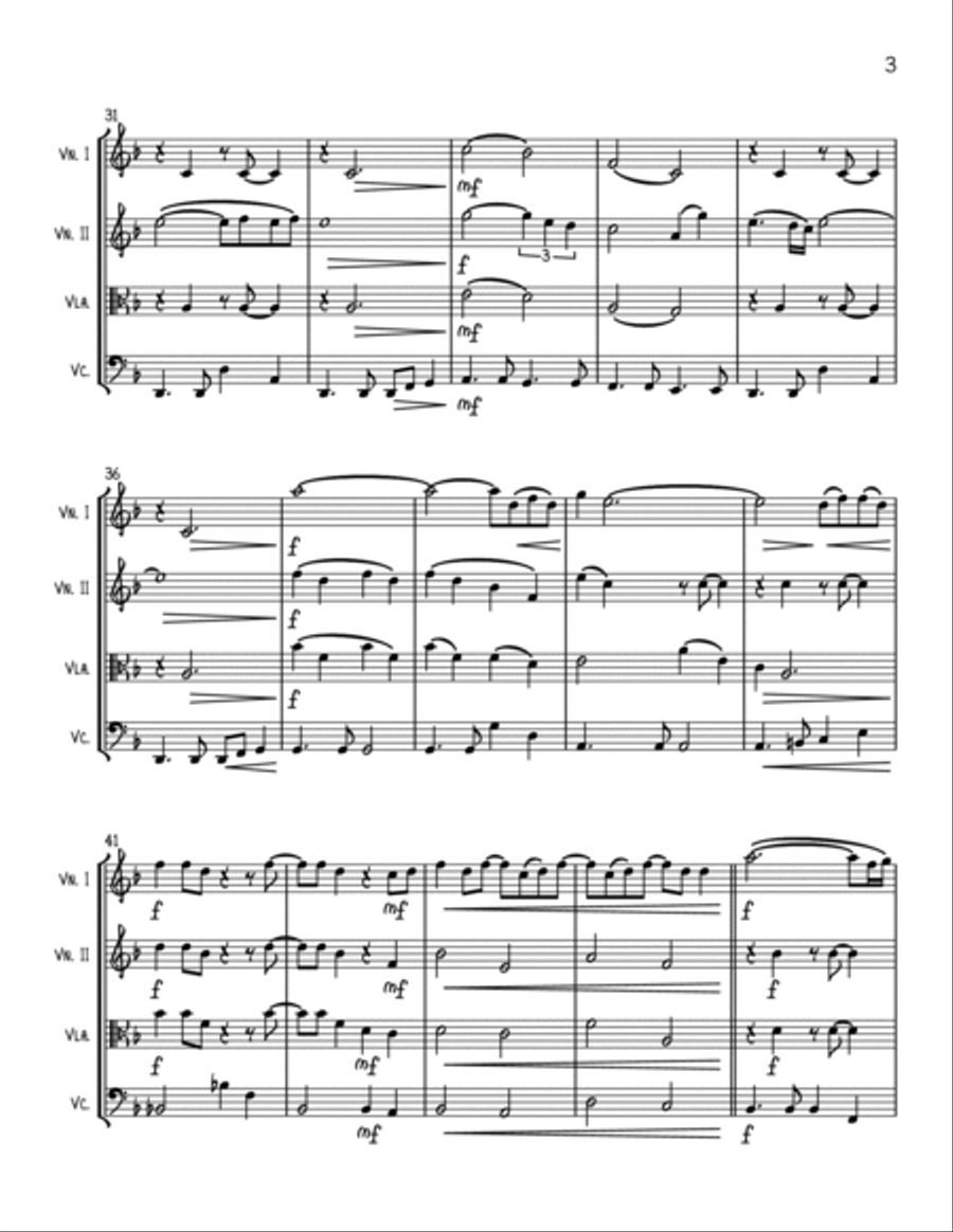 Let's Stay Together String Quartet scores gallery preview page 3