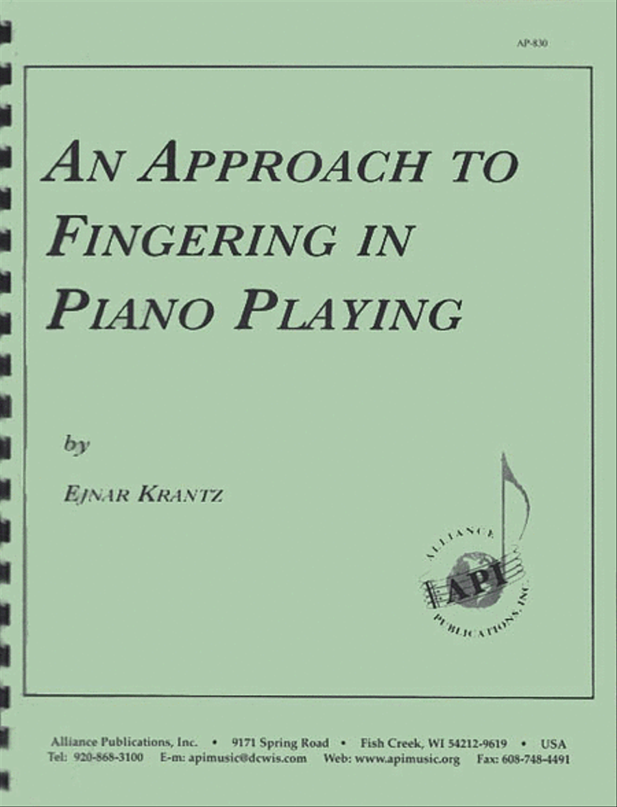 An Approach To Fingering In Piano Playing Choir scores gallery preview page 1