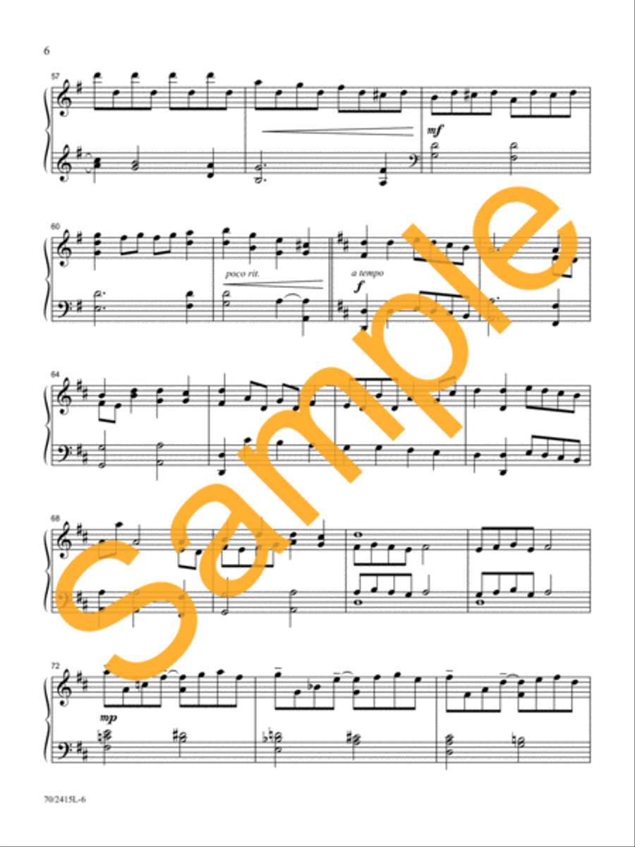Come, Let Us Adore Him Come, Let Us Adore Him Piano Solo scores gallery preview page 6