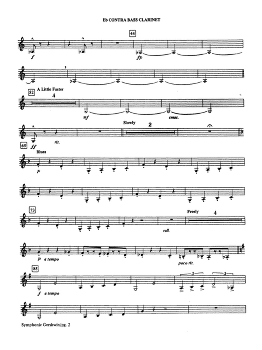 The Symphonic Gershwin: E-flat Contrabass Clarinet