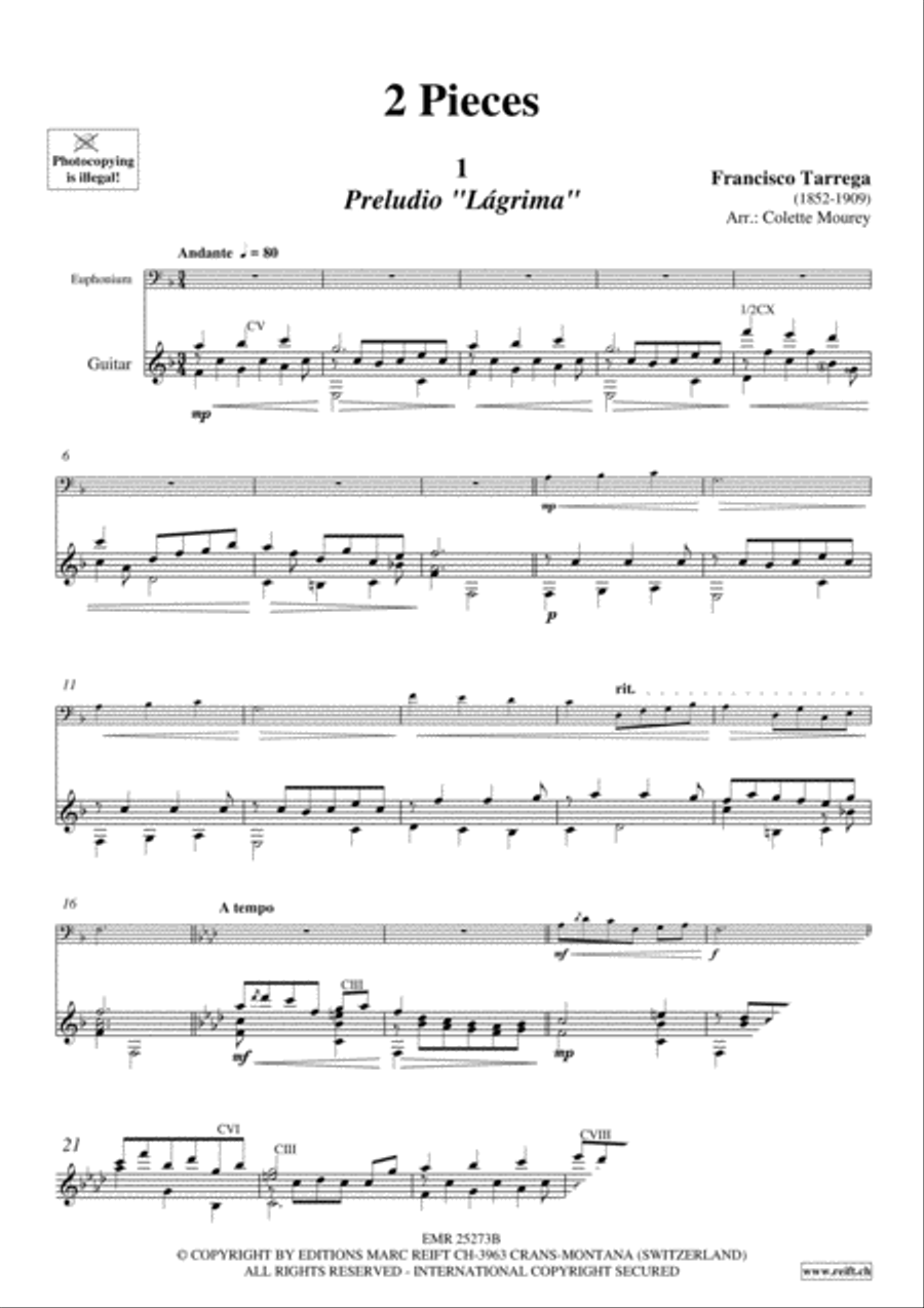 2 Pieces Euphonium scores gallery preview page 3