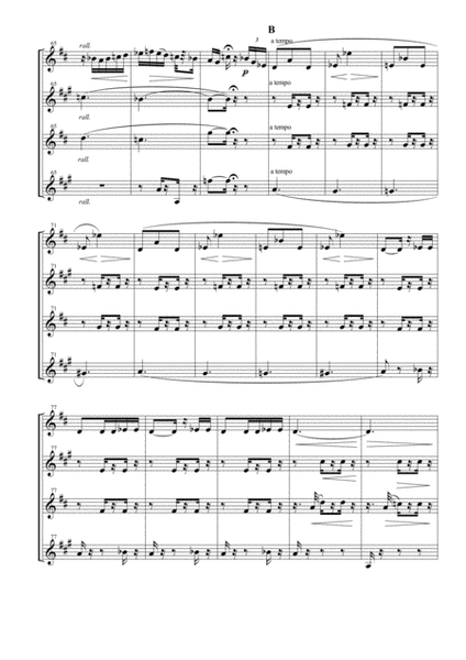 Seguedille & Les Dragons d'Alcala from "Carmen Suite" for Saxophone Quartet image number null
