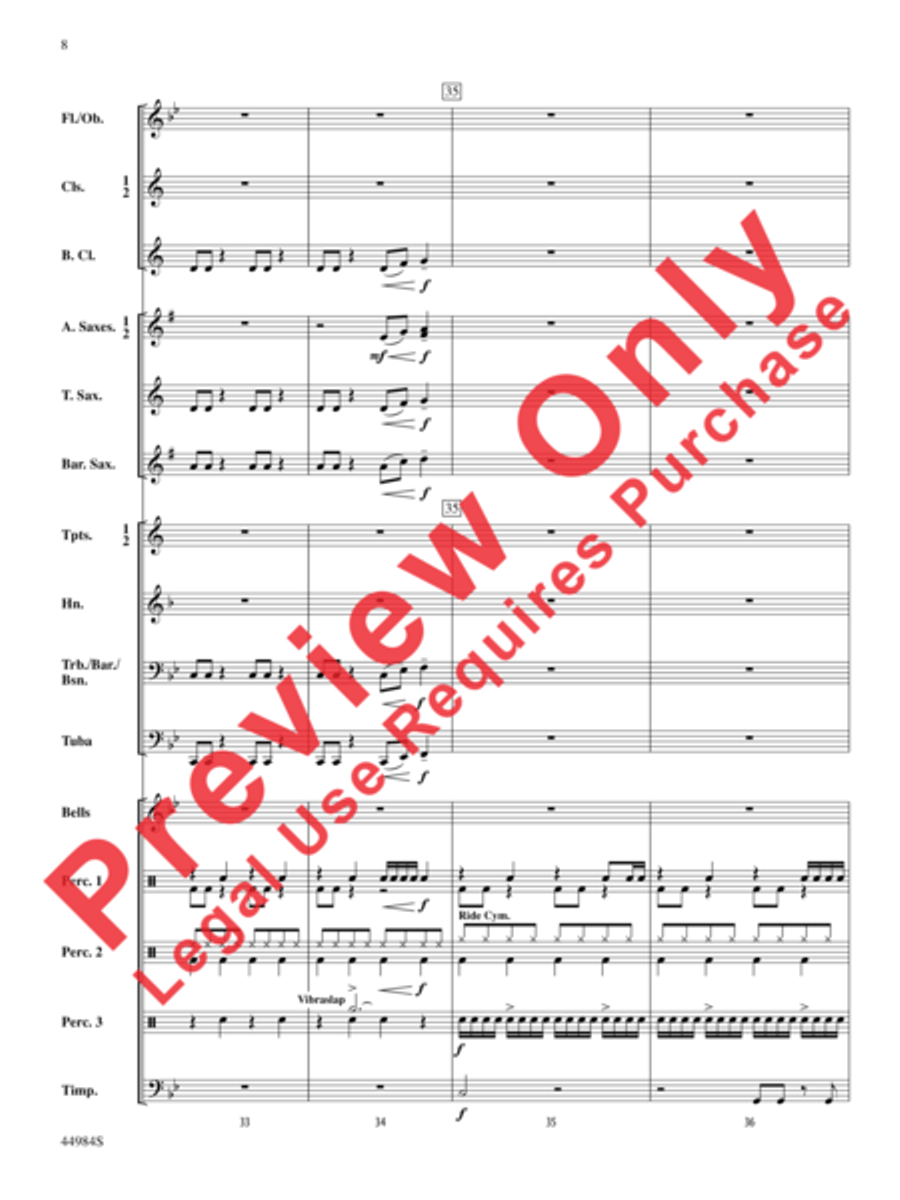 Power Surge Power Surge Concert Band scores gallery preview page 9
