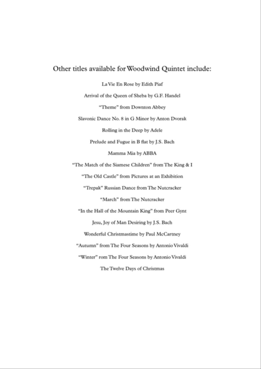 City Of Stars Woodwind Quintet scores gallery preview page 2