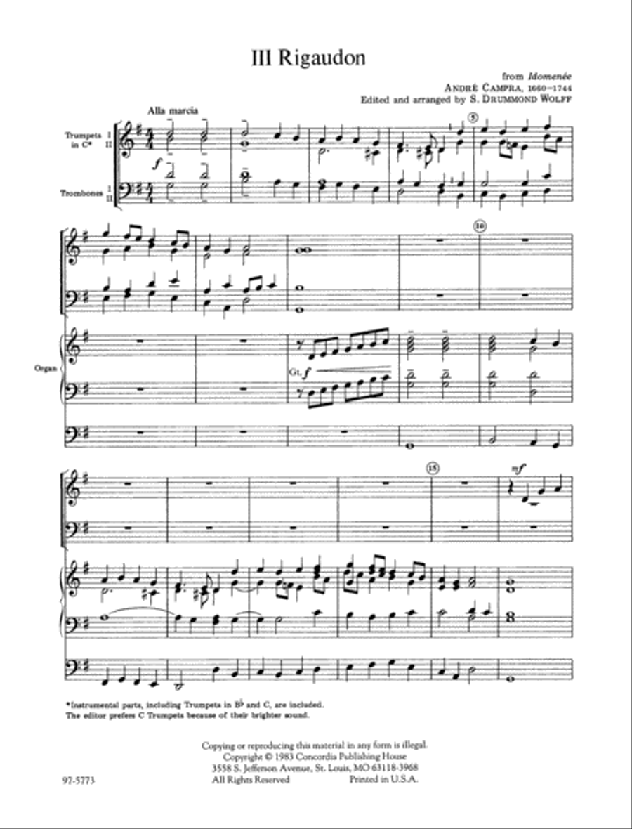 Rigaudon Rigaudon Trombone scores gallery preview page 2