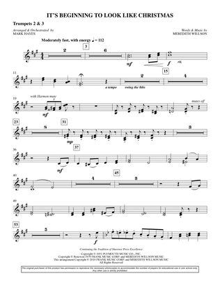 It's Beginning To Look Like Christmas (arr. Mark Hayes) - Bb Trumpet 2,3