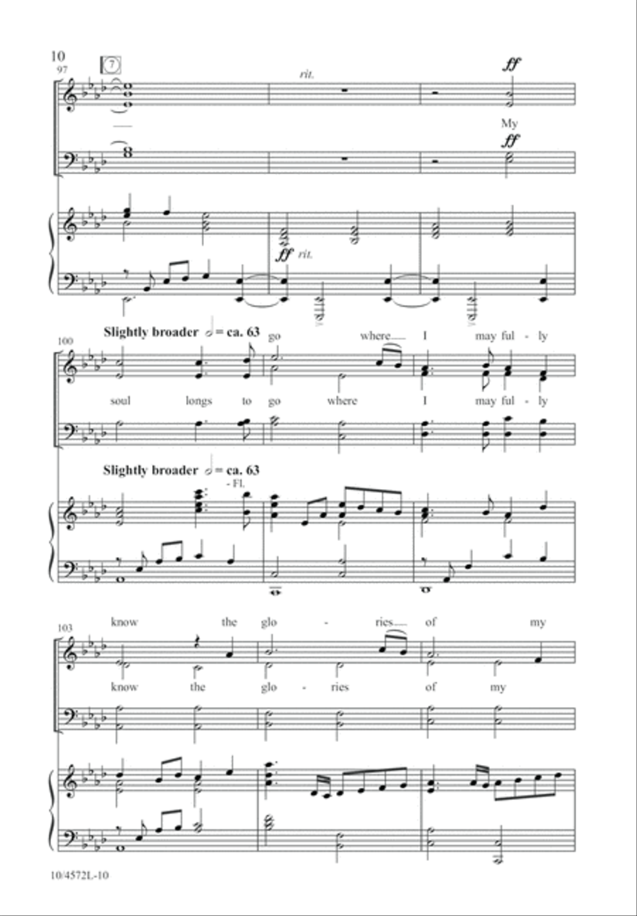 Pilgrim Song 4-Part scores gallery preview page 10