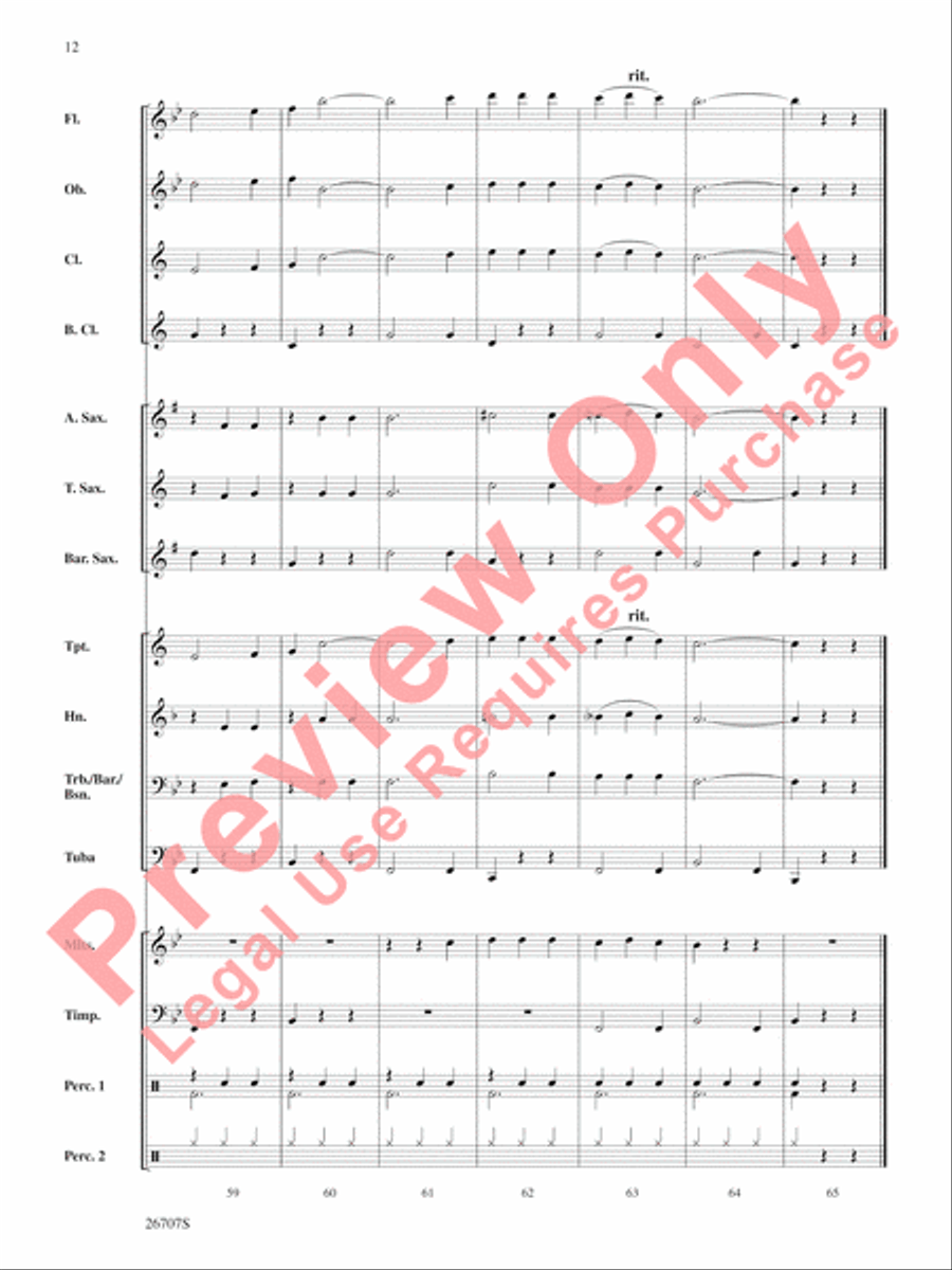 The Wizard of Oz, Themes from Concert Band scores gallery preview page 13