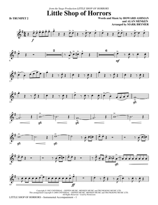 Book cover for Little Shop Of Horrors (from Little Shop of Horrors) (arr. Mark Brymer) - Bb Trumpet 2