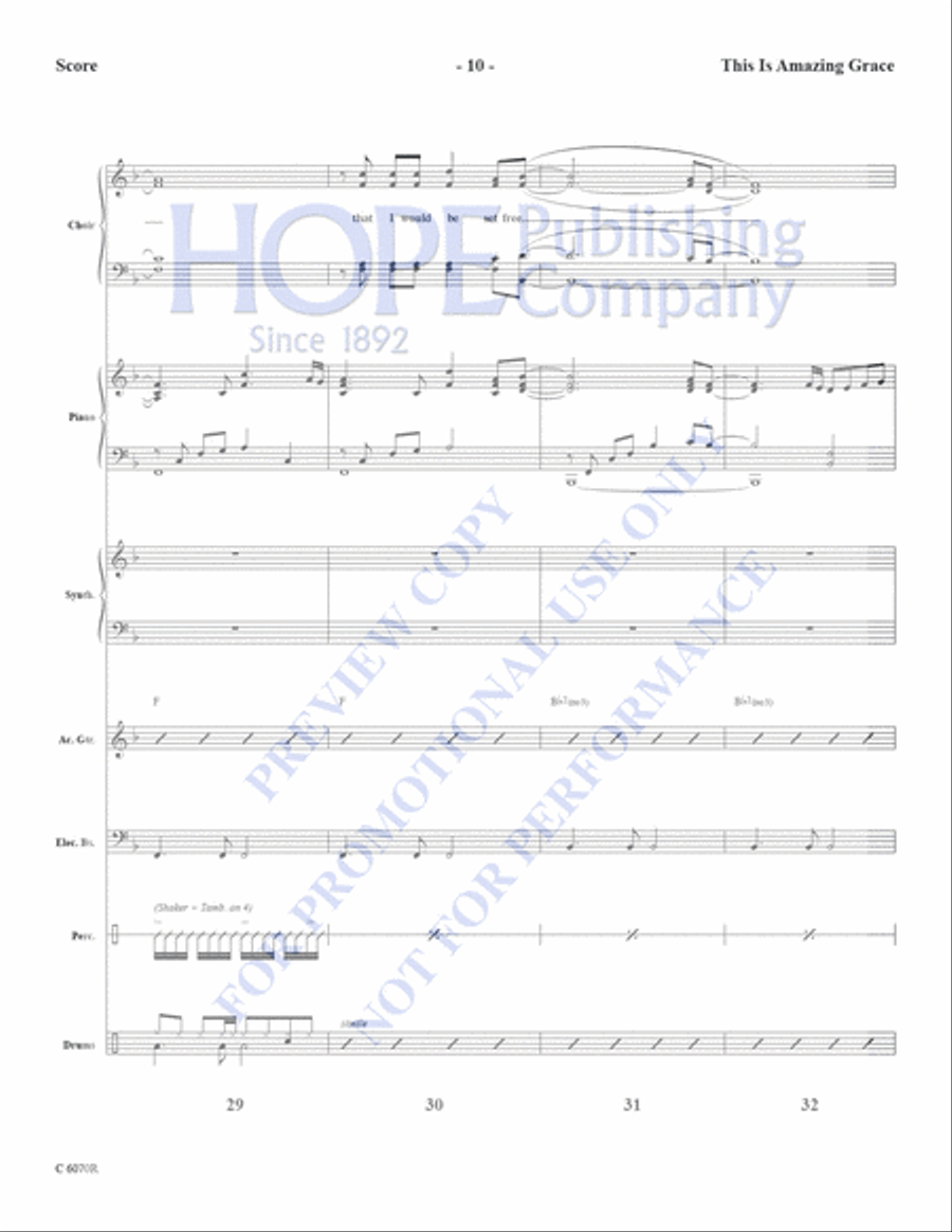 This is Amazing Grace This is Amazing Grace Choir scores gallery preview page 12