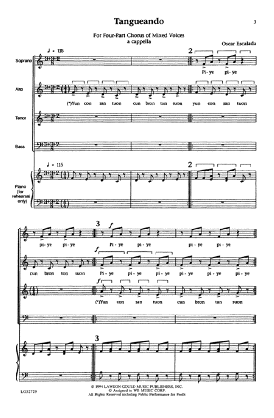Tangueando 4-Part scores gallery preview page 2