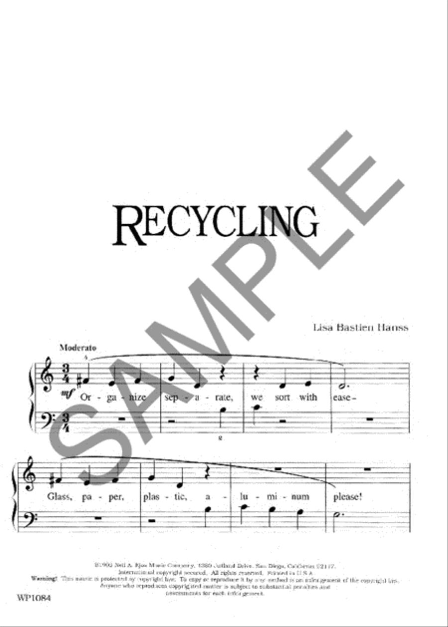 Recycling Recycling Piano Method scores gallery preview page 2