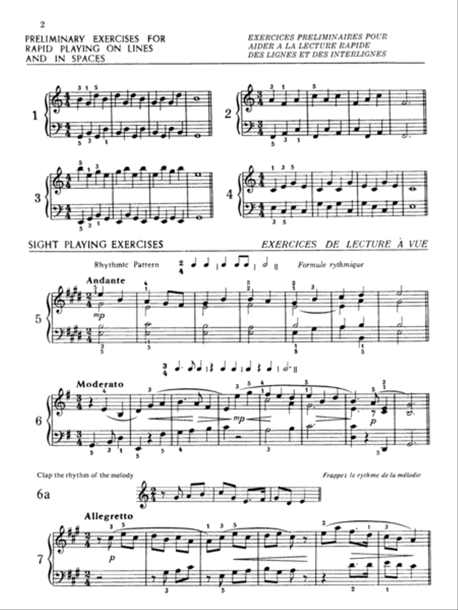Practical Sight Reading Exercises for Piano Students, Books 7, 8, 9 Piano Method scores gallery preview page 3