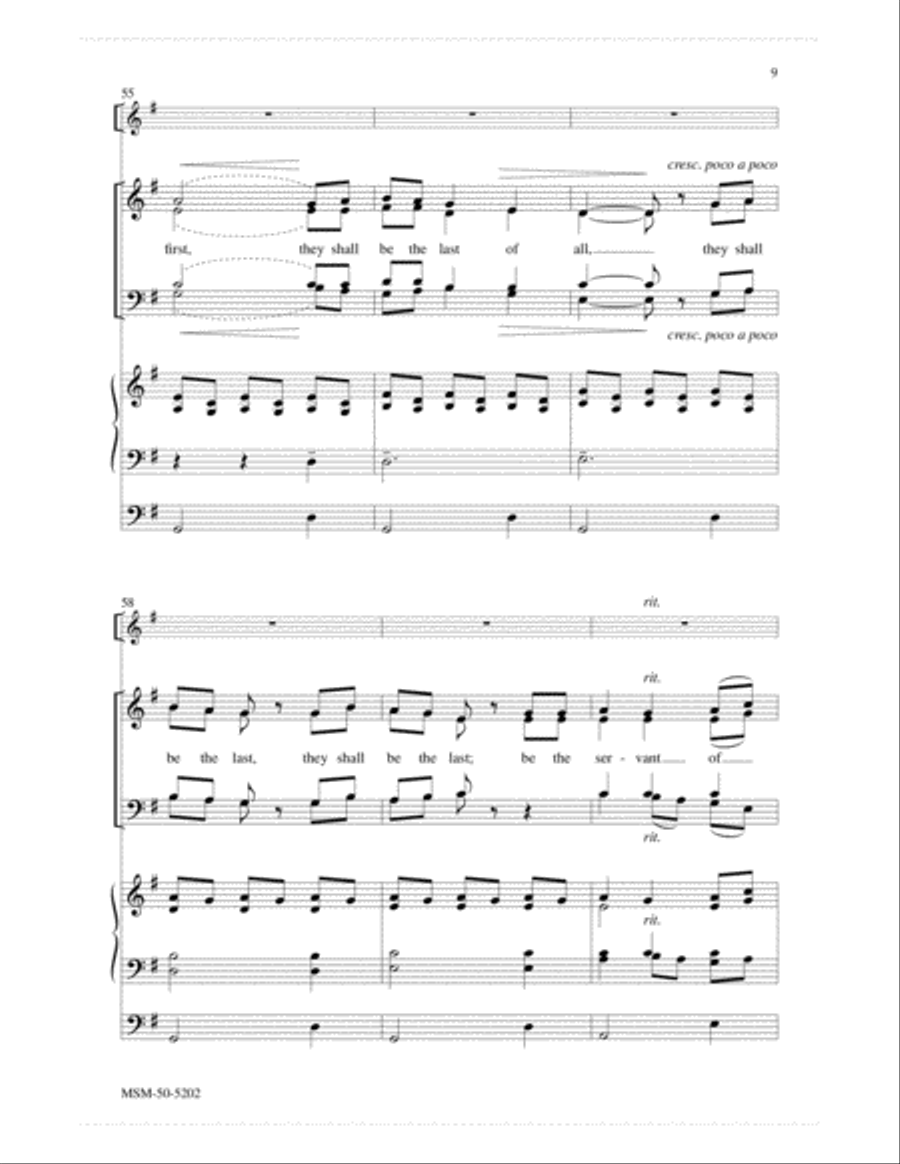 The Servant Song 4-Part scores gallery preview page 6